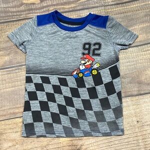 Boys Mario Brothers Shirt size 4T Active Tee